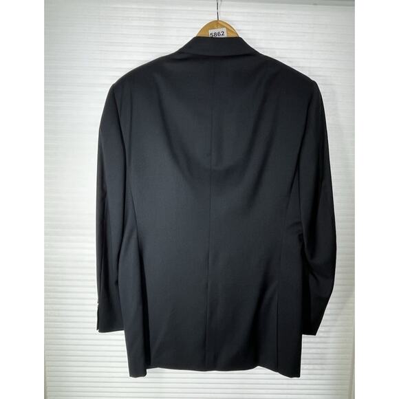 Canali Blazer Mens 40R US 50R EU Navy Double Vented Wool Jacket Sport Coat - Picture 3 of 13